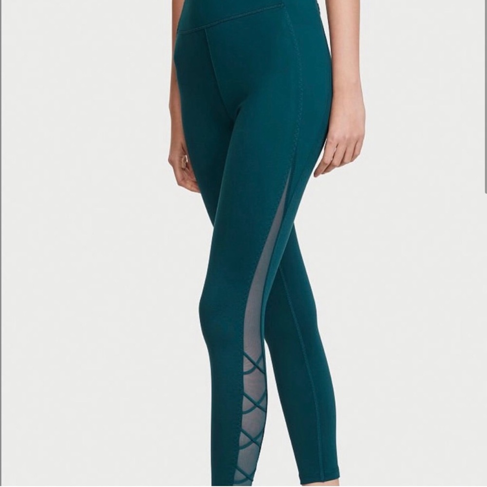 Victoria’s Secret Flow On Point Lace Up Mesh Leggings, XXS